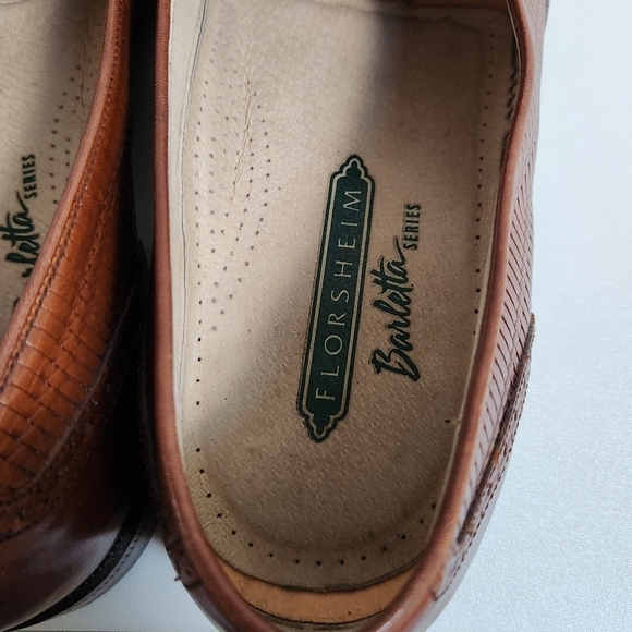 Florsheim Barletta Series Men's Brown Leather Wingtip Loafer Size 9D - Picture 7 of 12